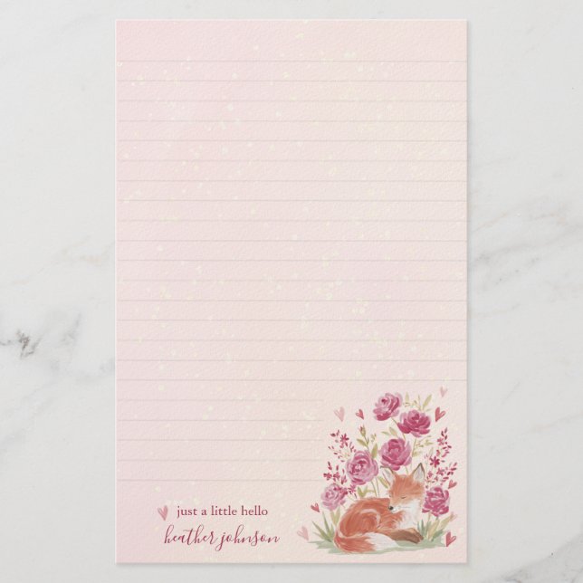 Hearthlight Notes A Little Love Romantic Winter Stationery (Front)