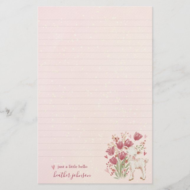 Hearthlight Notes A Little Love Romantic Winter Stationery (Front)
