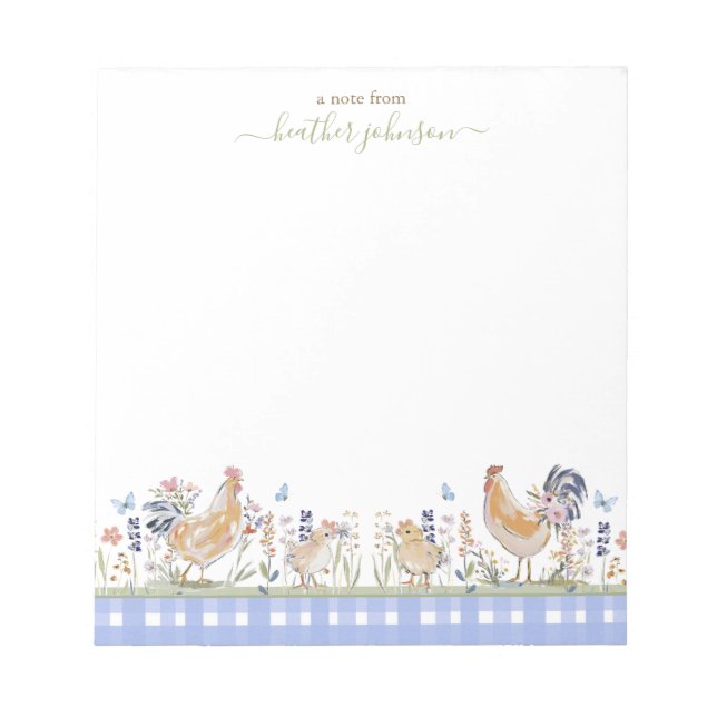 Hearthlight Notes Spring Soft Meadow Gingham (Front)