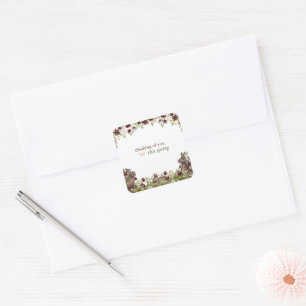 Hearthlight Notes Spring Soft Meadow Wildflower Square Sticker