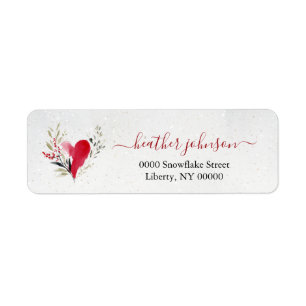 Hearthlight Notes Winter Cosy Heart Personalised