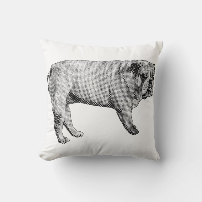 Hearthside Bulldog Pillow (Front)