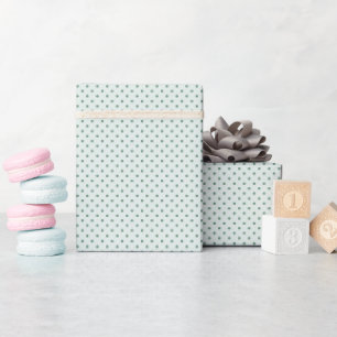 Hearthside Polka Dot (Cosmic Nebula White Green) Wrapping Paper