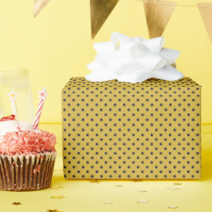 Hearthside Polka Dot (Midnight Hearth Yellow) Wrapping Paper