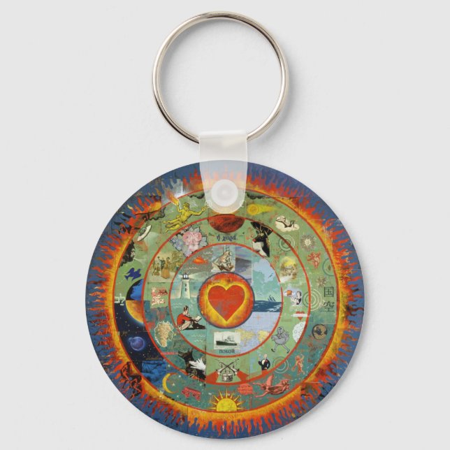 HeartImageFreda Key Ring (Front)