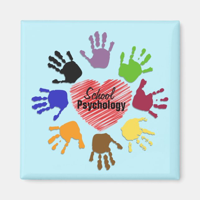 "Hearting" School Psychology Magnet (Front)
