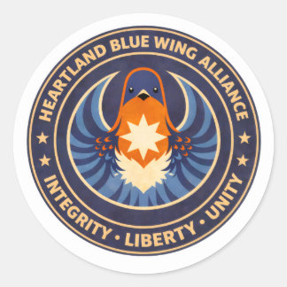 Heartland Blue Wing Alliance MissouriSticke Classic Round Sticker