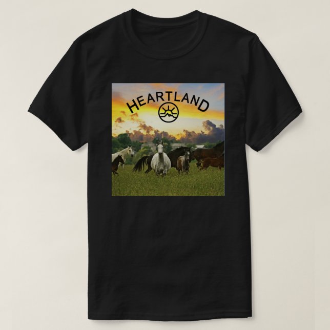 Heartland, Heartland Horse Throw Pillow T-Shirt (Design Front)