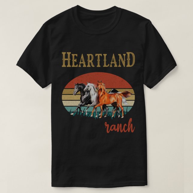Heartland,Heartland Ranch,sunset heartland,Heartla T-Shirt (Design Front)