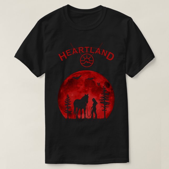 Heartland,Heartland Ranch,sunset heartland,Heartla T-Shirt (Design Front)