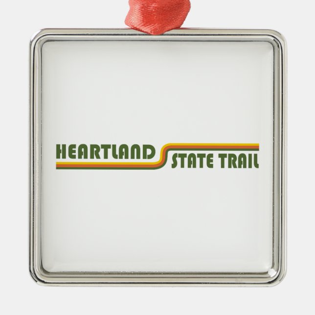 Heartland State Trail Metal Tree Decoration (Front)