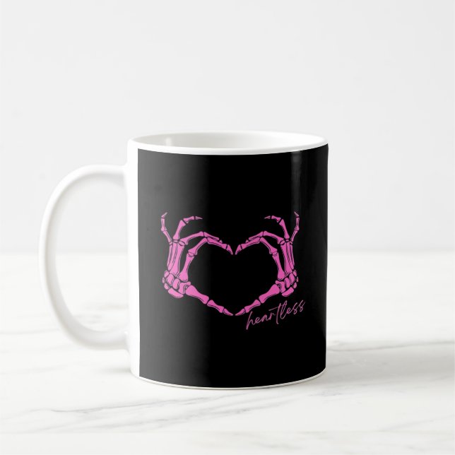 Heartless Skeleton Hands Classic Coffee Mug (Left)