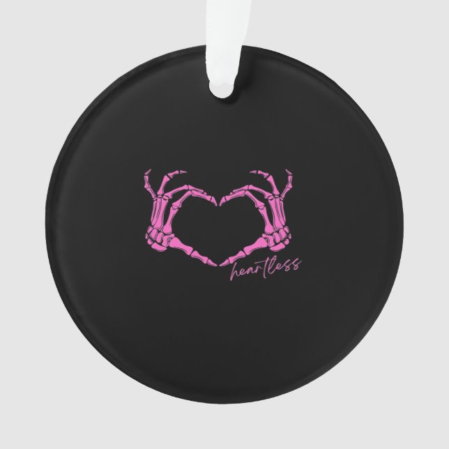 Heartless Skeleton Hands Classic Design Ornament (Front)