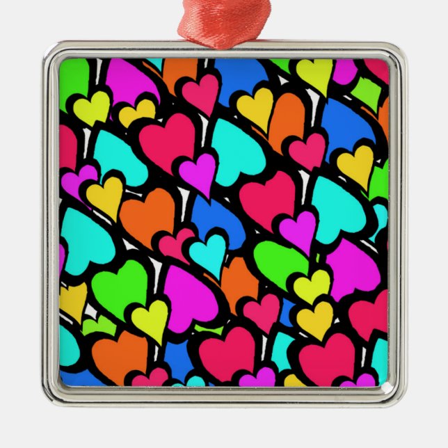 Hearts 2011 metal tree decoration (Front)