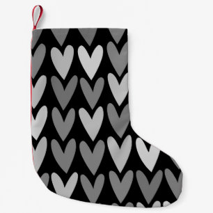 Hearts 4 small christmas stocking