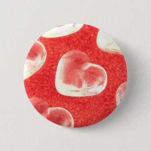 Hearts 6 Cm Round Badge