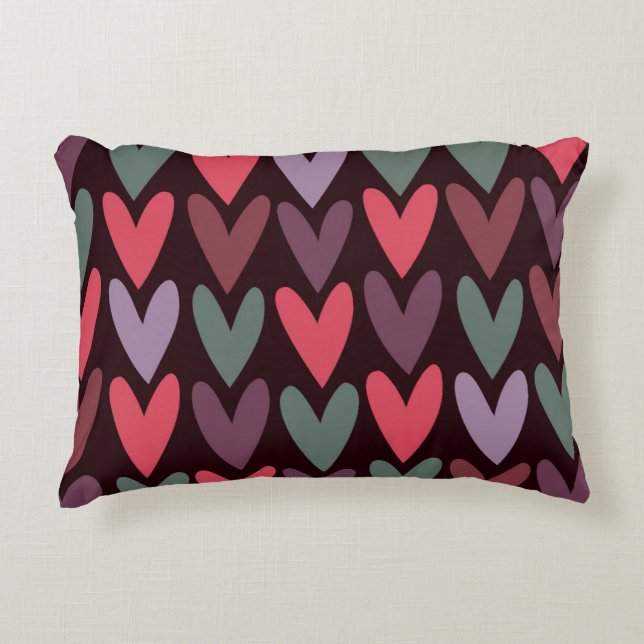 Hearts 6 decorative cushion (Front)