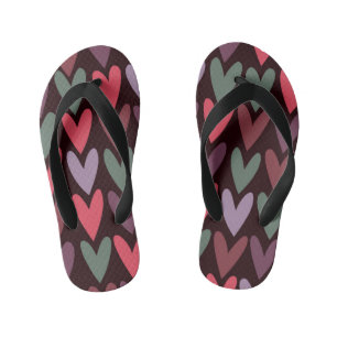 Hearts 6 kid's flip flops