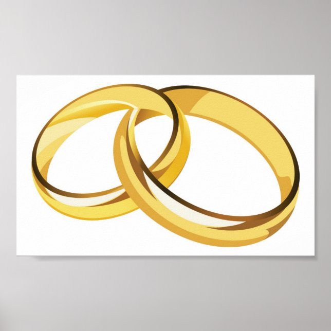hearts (7), wedding rings poster (Front)