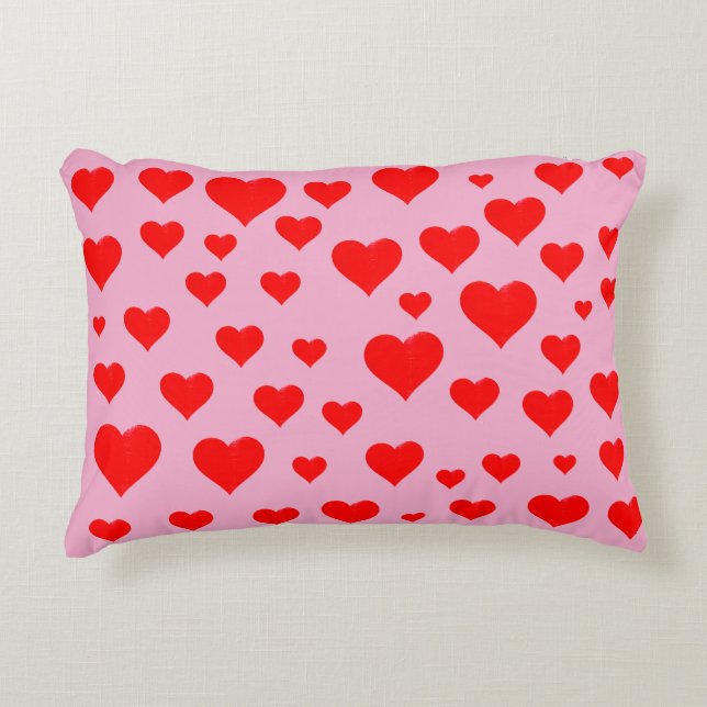hearts accent pillow (Front)