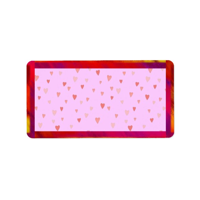 Hearts Address Label (Front)
