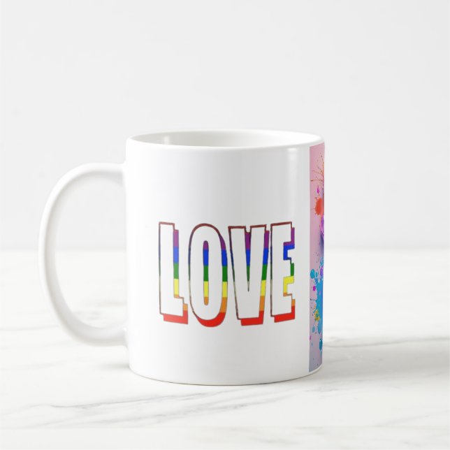Hearts Aflame Coffee Mug (Left)