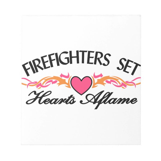 Hearts Aflame Notepad (Front)