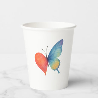 Heart's aflutter paper cups