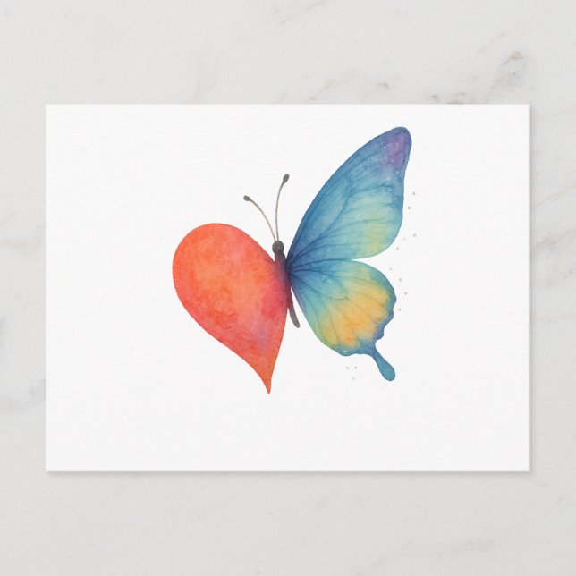 Heart's aflutter  postcard (Front)