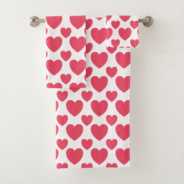 Hearts Aglow Bath Towel Set (Insitu)