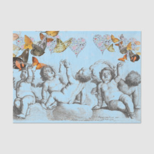 HEARTS AND ANGELS BUTTERFLY TISSUE PAPER