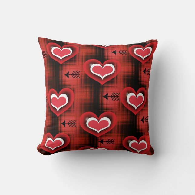 Hearts And Arrows Cushion (Front)
