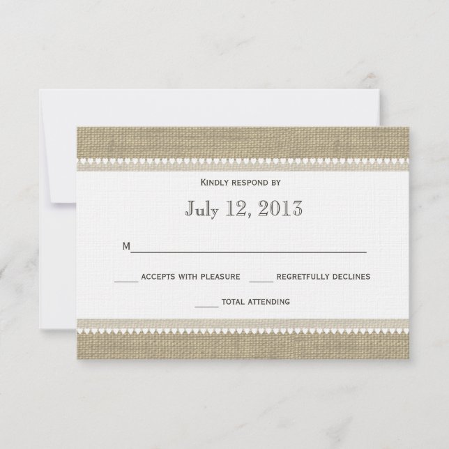 Hearts and Burlap Response (Front)