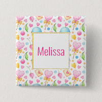 Hearts and Cupcakes Sweet Watercolor Pattern