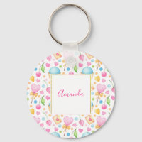 Hearts and Cupcakes Sweet Watercolor Pattern