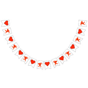 Hearts and Cupid Valentine's Day Banner