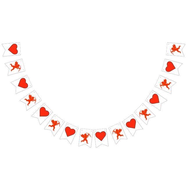 Hearts and Cupid Valentine's Day Banner (All)