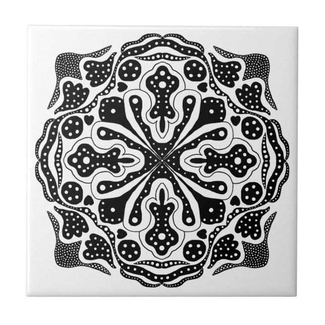 Hearts and Dots Tile (Front)