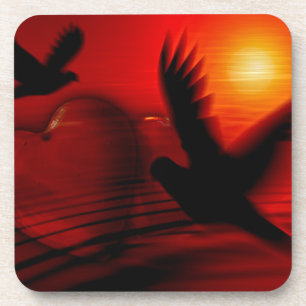 Hearts and Doves Coaster