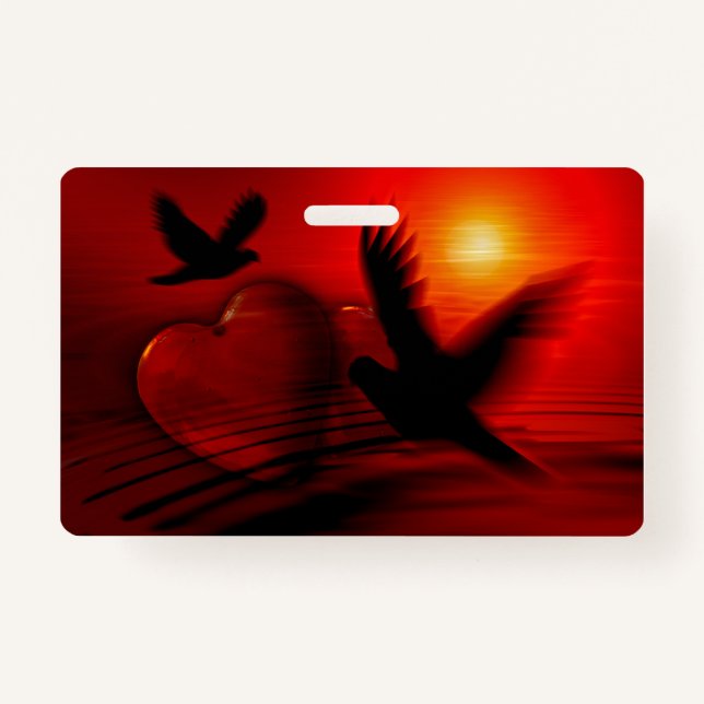 Hearts and Doves ID Badge (Front)