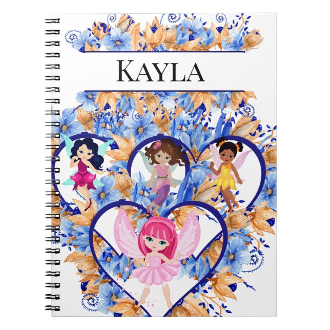 Hearts and Fairies Notebook (Front)