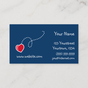 Hearts and Flowers Business Card