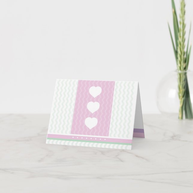 Hearts and Flowers Notecard - multipurpose (Front)