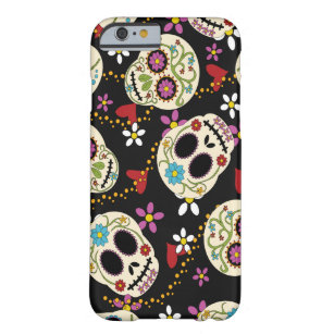 Hearts and Flowers Sugar Skulls iPhone 6 Case