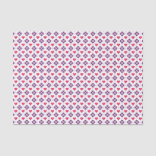 Hearts and flowers Valentine's Day Tissue Paper