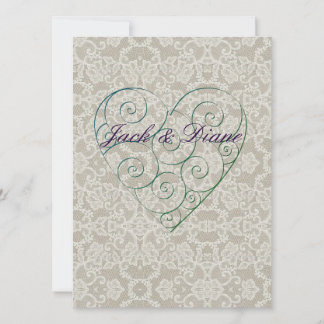 Hearts and Lace Save The Date