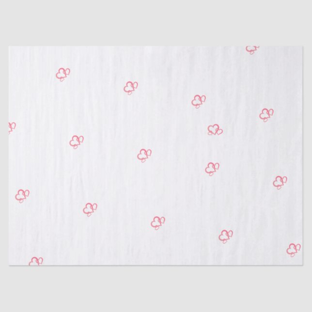 Hearts and Love Tissue Paper (Front)