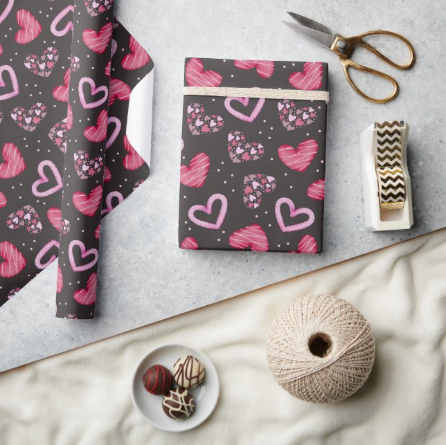 Hearts and Love  Wrapping Paper (Crafts)