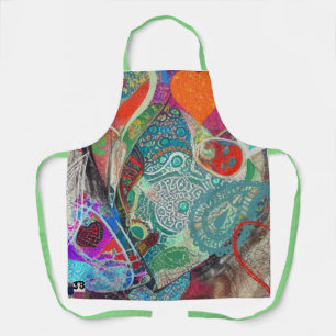 Hearts and Paisley Apron