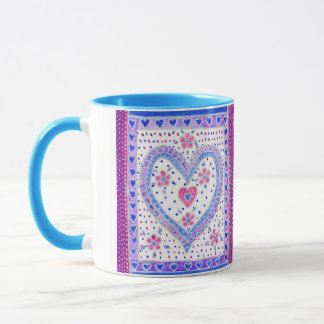 Hearts and Roses Coffee Mug